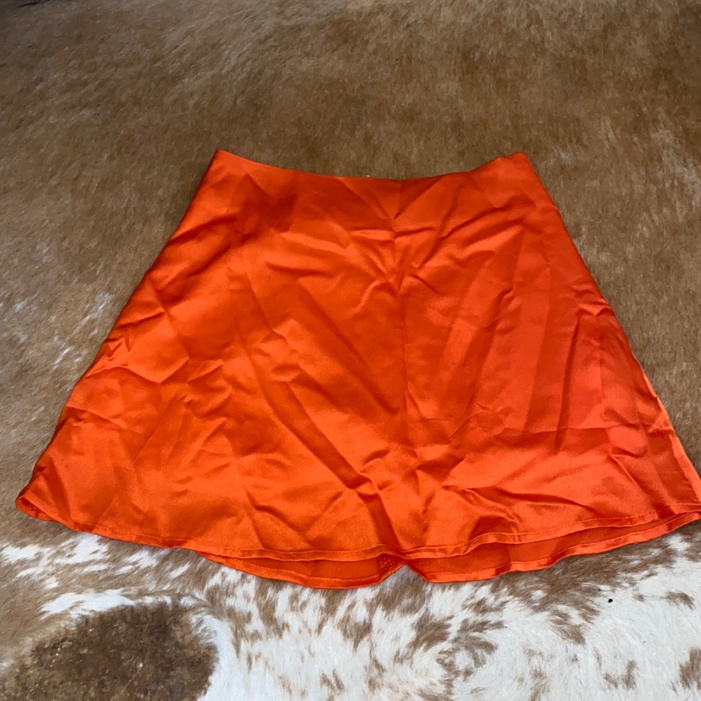 Silky skater skirt